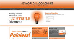 Desktop Screenshot of neworldcoaching.com